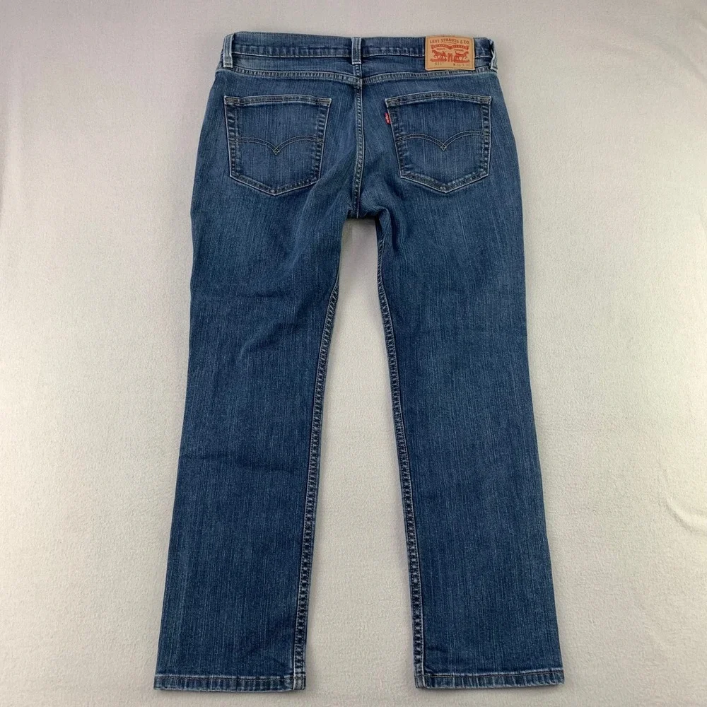 Levi's 511 Slim Fit Jeans Mens 36x30 Blue Denim Stretch Straight